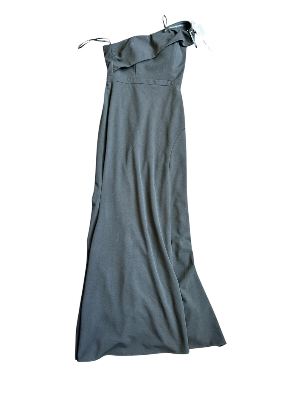 Aqua One-Shoulder Black Evening Gown Size 6 NWT - Picture 3 of 7